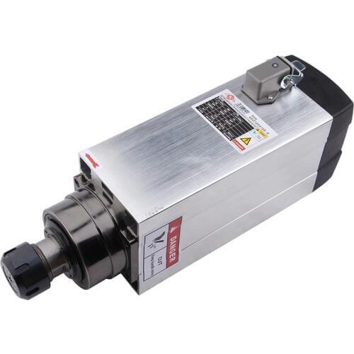 6KW 8HP ER32 220V Spindle Motor Air Cooled 4pcs Ceramic Bearings High Precision for CNC Engraving machine Router Woodworking