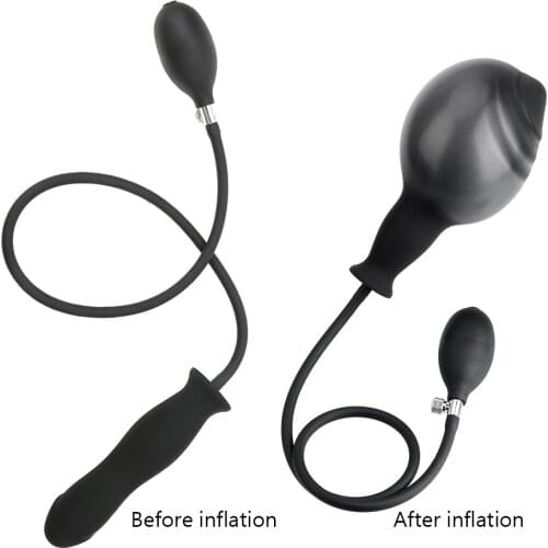 IKOKY With Pump Inflatable Anal Plug Prostate Massage Sex Toys for Women Men Adult Products Expandable Butt Plug Anal Dilator