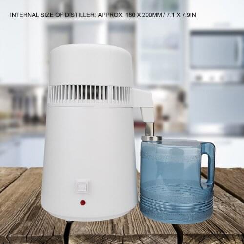 304 Stainless Steel 4L Dental Oral Water Distiller Machine Pure Water Purifier Filter