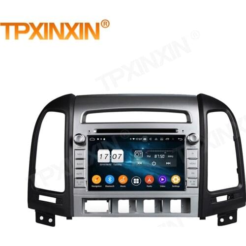 Carplay 2 Din Car Android Stereo Receiver For Hyunda Santa Fe 2006 2007 2008 2009 2010 2011 Radio Audio Head Unit Player Screen