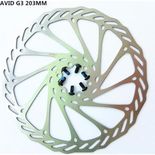 Free Shipping Wholesale 10PCS High Quality Stainless Steel Bicycle Brake Disc G3 203MM Mountain Bike Disc for BB5 BB7