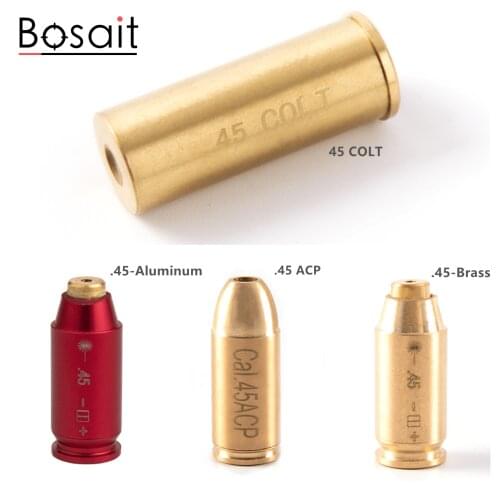 Bosait .45 Pistol Red Laser Bore Sight 45 ACP Boresighter 45 COLT Gun Laser Sight