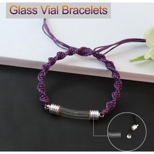 1PC Glass Vial Bracelet Name On Rice Fashion Jewelry Charm Bracelets DIY Bracelets Charm Bracelets Unique Gifts