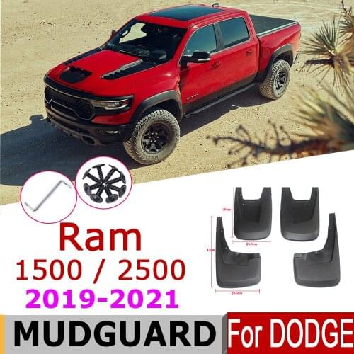 Mudguards For Dodge Ram 1500 2020 Dodge Ram 2500 2019-2021 Fender Front Rear Mud Flaps Guard Splash Car Accessories