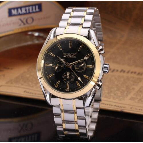 JARGAR six-needle mens watch steel belt mens automatic mechanical watch casual mens watch