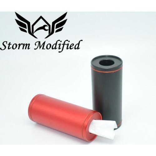 Aluminum Alloy Tissue Tube Trash Can Ashtray Interior Paper Towel Holder Auto Supplies Cylinder Car Tissue Box