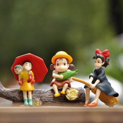 Anime Movie Totoro Mononoke Action Figures Toys Fairy Garden Miniature Decor Figurines Terrarium Statues Ornaments