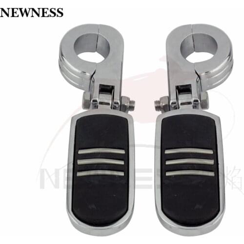 Chrome Motorcycle 1-1/2" 1.5 "38mm highway Crash Bar Footrest Pedal Foot Pegs Footpeg Mounting for Harley Touring Sportster