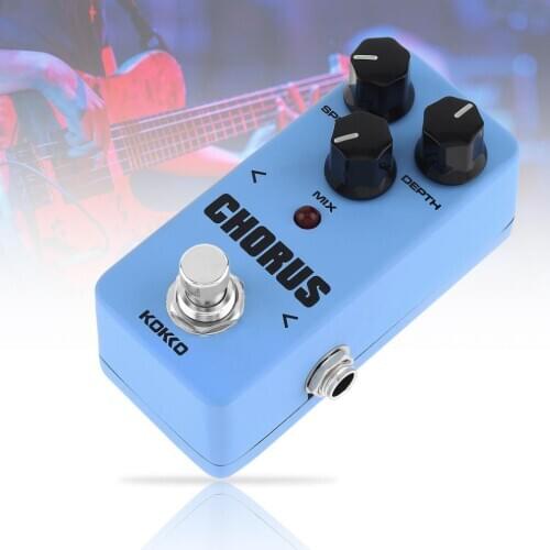 KOKKO Mini Electric Guitar Bass Effect Pedal Warm Analog CHORUS Effect True Bypass Full Metal Shell
