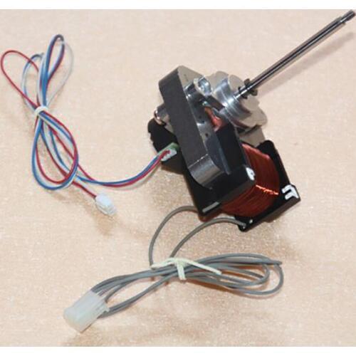 WZ6012 AC Motor AC100V Micro Motor with Front Ball Bearing for Heating Furnace, Fan 5 Wire, 13w, Front End Screw Shaft 4mm