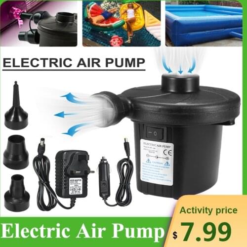 Inflatable Pump Electric Air Mattress Camping Pump Portable Quick Filling For Mattress Swimming Pool Fast Air Filling Inflator