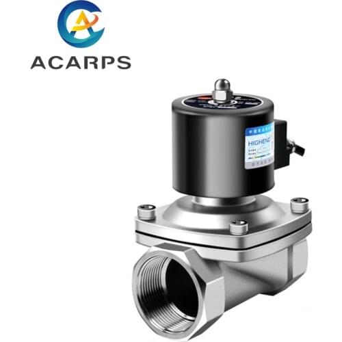 1-1/4" Stainless Steel Normally Closed Explosion Proof Solenoid Valve Water Valve Chemical Coal Mine Natural Gas Valve 220V