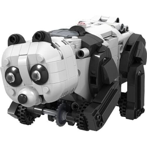 NEW Creative MOC Electric Panda Remote Function Control Box Building Blocks Set Bricks Power Model Toys for Kids Gift Animal