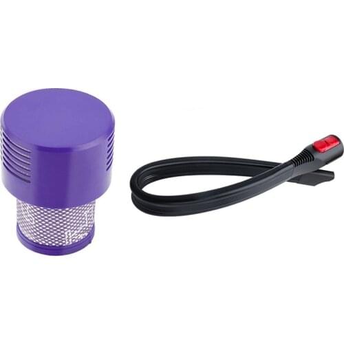 Flat Suction Head For Dyson V7/V8/V10/V11,Air Hepa Filter For V10,Vacuum Cleaner Replacement Parts,Flexible Crevice