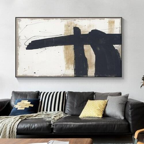 Northern Europe simple abstract black and white art poster porch mural study hanging picture living room decoration picture