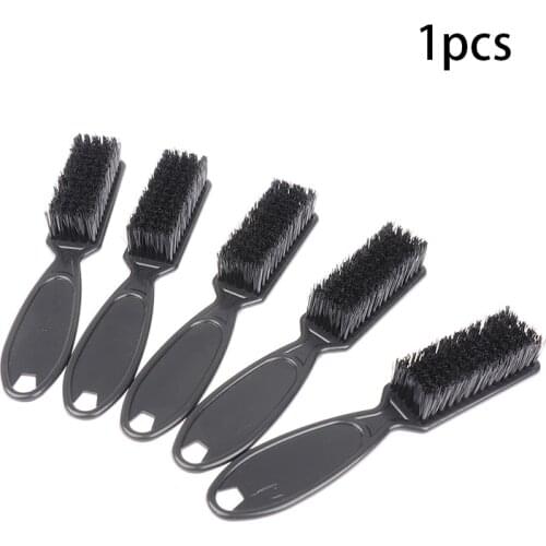 Fade Brush Comb Scissors Cleaning Brush Barber Shop Skin Fade Vintage Oil Head Shape Carving Cleaning Brush