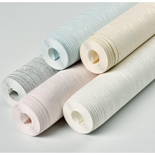 Modern Non-woven Wallpapers Solid-color Home Decor for Living Room TV Background 3D Wall Paper Contact Paper Luxury Mural Roll