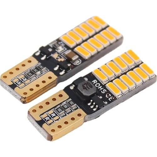24SMD T10 4014 LED Indicator Parking Lights White Yellow Red Factory Wholesales led turn light bulb t10 led blue
