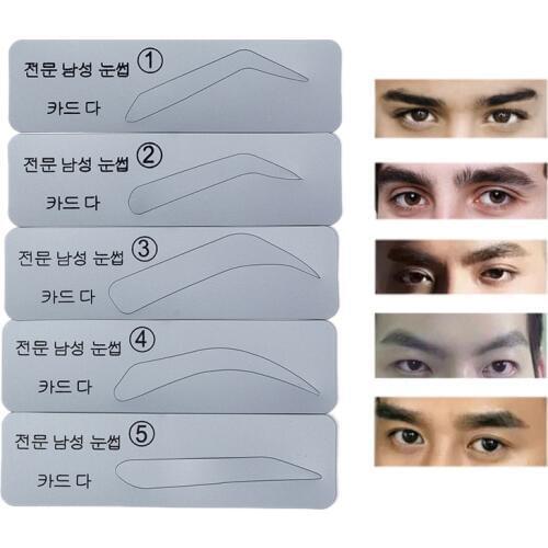 5pcs Eyebrow Stencil For Male and Female Eyebrow Painted Template Makeup Tools for Eye Eyebrows