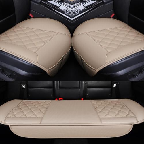 Ultra-Luxury Car Seat Protection Single Seat Without Backrest PU Senior Leather Car Seat Cover For Most Four-Door Sedan&SUV