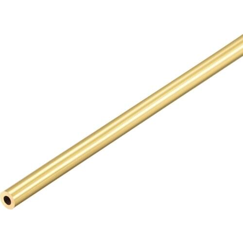 Uxcell Brass Round Tube 300mm Length 4mm OD 1mm Wall Thickness Seamless Straight Pipe Tubing