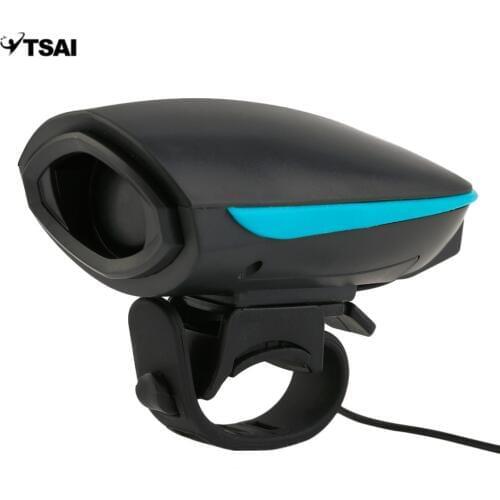 TSAI 140 db Bicycle Bell Waterproof Cycling Electric Horn Safety Bike Alarm Bell Sound Handlebar Ring Strong Loud Cycle Speaker