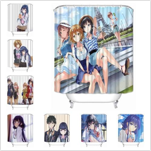 Musife Custom High Quality Masamune-kun no Revenge Shower Curtain Waterproof Bathroom Polyester Fabric Bathroom Curtain