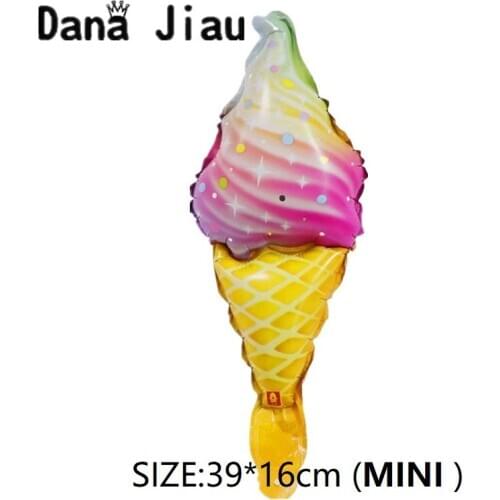 NEW Ice Cream Summer Party Rainbow Banana Foil Balloon Fruit Birthday Party Food Decoration Cake Donut Baloon