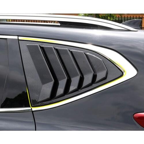 Carbon fibre Rear Side Window Louver Scoop Cover Vent Air Outlet Shutter Vent Trim For Honda For CR-V For CRV 2017-2020