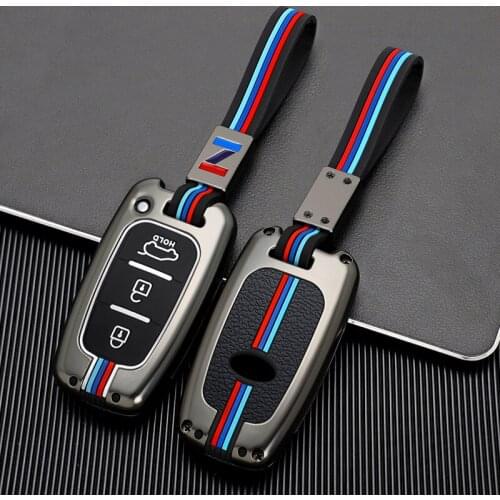 Car Key Cover Protection For Hyundai Solaris HB20 Veloster SR IX35 Accent Elantra i30 For KIA RIO K2 K3 Case Protect Keychain