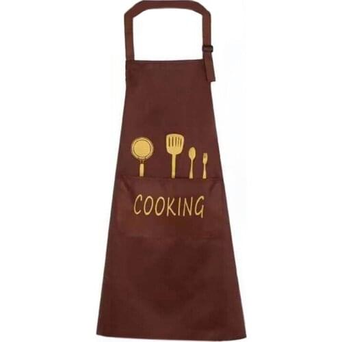 1 PS Waterproof Oil-Proof Women Men Apron For Kitchen Home, Kitchen Aprons With Packet And Hand Towel For Household Cleaning