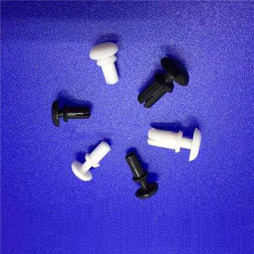 20pcs Black/White Plastic Nylon Rivets Snap Rivets R-shaped Expansion Rivets For PC Board Fasteners