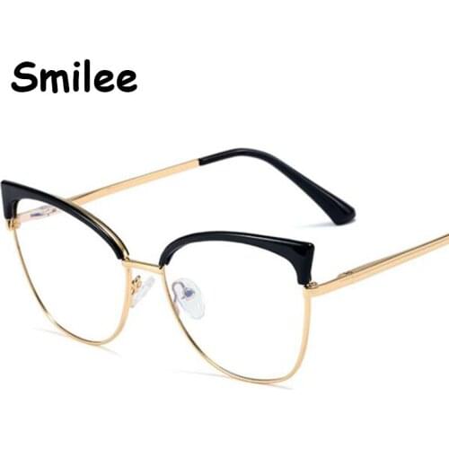 2021 Trends Office Computer Glasses Anti Blue Light Transparent Optical Spectacle Eyeglass Vintage Oversized Clear Glasses UV400