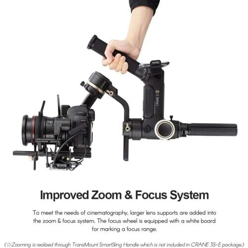 Zhiyun Crane 3S 3S-E 3S Pro 3-Axis Handheld Gimbal Stabilizer for DSLR Cameras Camcorder 6.5kg Payload Extendable Roll Axis