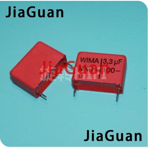 4PCS RED WIMA MKC4 3.3UF 100V PCM22.5 original new MKC-4 335/100V P22.5mm audio 335 hot sale 3.3UF/100V 3u3