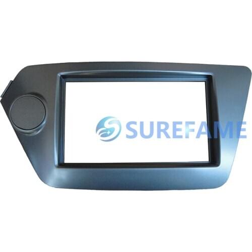 Double Din Car Fascia for KIA Rio K2 2011+ Radio GPS Panel Dash Mount Interior Trim Kit Face Plate Frame Bezel Facia Adapter