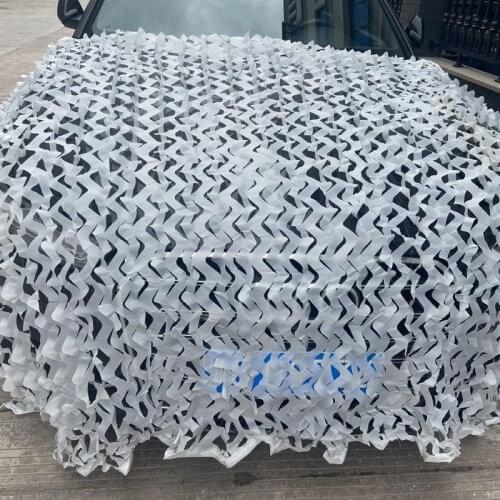 2x3M 3x5M Snow White Camouflage Net Hunting camo Netting Camping Military Sun Shelter Shade Nets Car Covers Awning Garden Tent