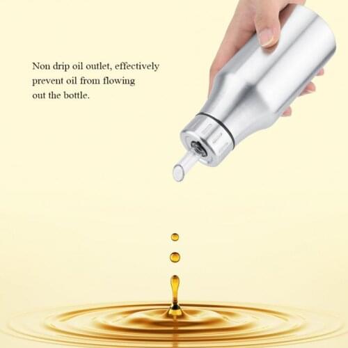 Olive Oil Bottle Dispenser Bottle Pot Stainless Steel Leakproof Vinegar Dispenser Kitchen Spice Storage Can Kitchen Tools