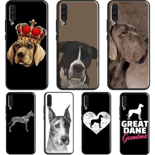 Great Dane Dog Case For Samsung A52 A12 A32 A72 A21S A20e A21S A31 A51 A71 A10 A02S A50 A70 Back Cover