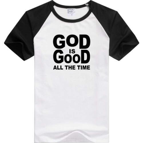 God Is Good All the Time Christian short sleeve casual Men Women T-shirt Comfortable Tshirt Cool GA923