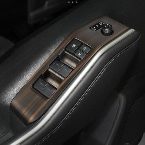 Interior For Toyota Highlander 2020 2021 2022 Car Window Lift Switch Panel Stickers Door Handle Trim Inner Armrest Frame Cover