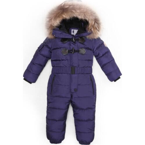 2018 Baby Boy Girl Jumpsuits Winter Romper Baby Snowsuit Kids Boys Warm Overalls Girls Newborn Clothes Parka Thicken Down Parka