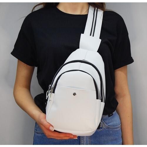 Modawest White Women Backpack and Shoulder Bag