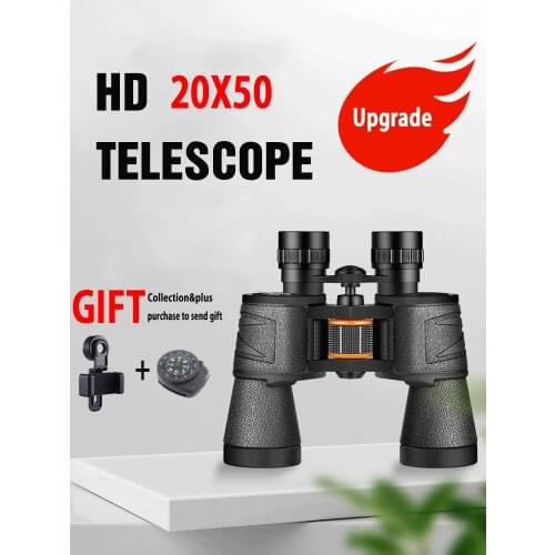 20X50 Long Range Powerful Binoculars Professional Hunting Telescope Phone Available IPX6 Waterproof Portable Outdoor Camping HD