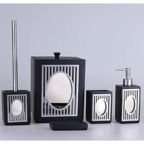 By Selim BATHROOM SET GLAMOR SBNY139SYG15RS BLACK