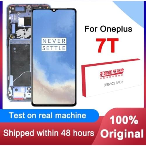 Wholesale 100% Original 6.55" LCD Display Touch Screen Digitizer Assembly For Oneplus 7T AMOLED LCD Display Replacement