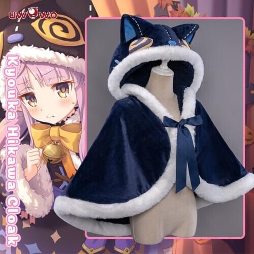 Pre-sale UWOWO Game Princess Connect! Re:Dive Kyouka Hikawa Cosplay Costume Meow Kura Cloak Cute Girl Dress Cosplay