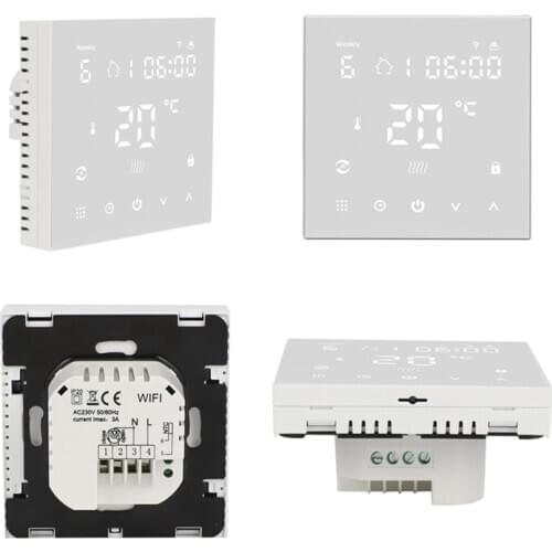 Wifi Gas Boiler Water Electric Floor Heating Room Thermostat APP Remote Control 24BA