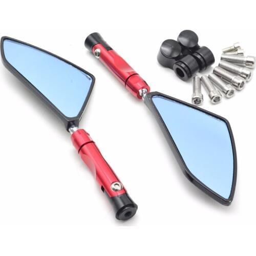 Lk-moto RED universal motorcycle mirror rearview CNC Alloy Aluminum for yamaha mt09 mt 09 TMAX 530 honda shadow hornet cb400