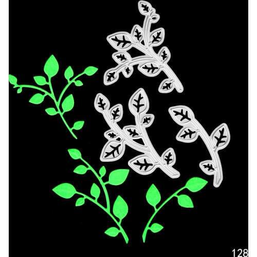 ZhuoAng Green leaves/Flowers Metal Cutting Mold DIY Scrapbook Album Decoration Supplies Clear Stamp DIY Paper Card
